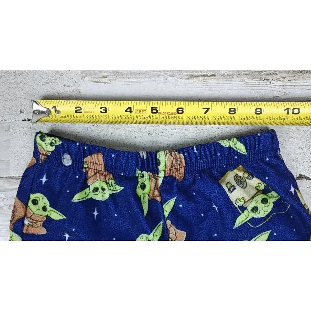 Sleepwear Boys' Star Wars Mandalorian The Child Grogu Blue Flannel Pajamas 6/7